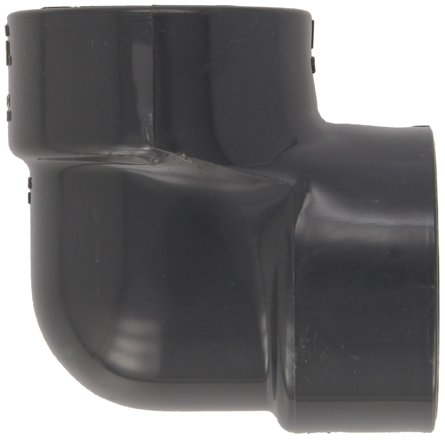 Spears 808 Series PVC Pipe Fitting, 90 Degree Elbow, Schedule 80